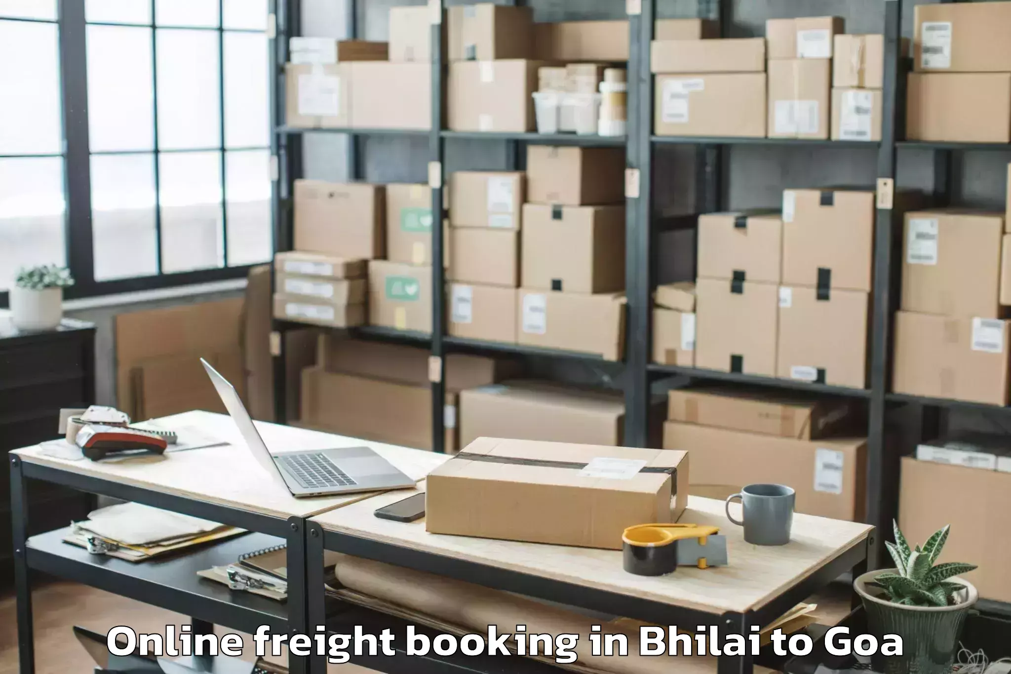 Professional Bhilai to Aldona Online Freight Booking